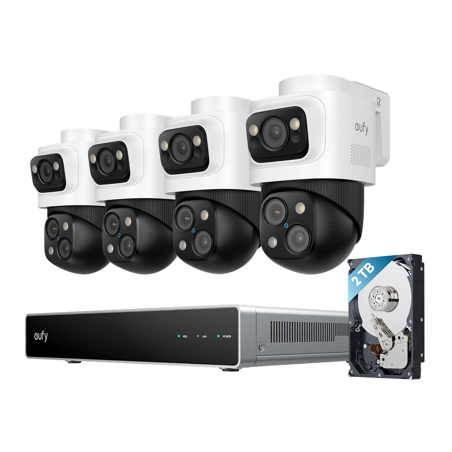 Eufy Security S4 Max 8MP/4K 8 Channel NVR Security System with 2TB Storage