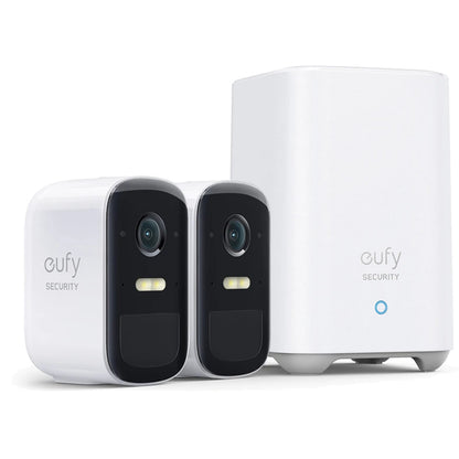Eufy Security eufyCam 2C Pro 2K Outdoor Wire-Free Battery Camera Kit - 2 Pack