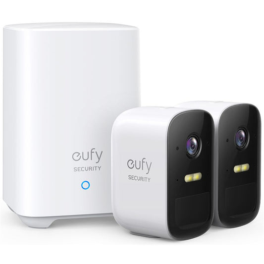 Eufy Security eufyCam 2C Pro 2K Outdoor Wire-Free Battery Camera Kit - 2 Pack