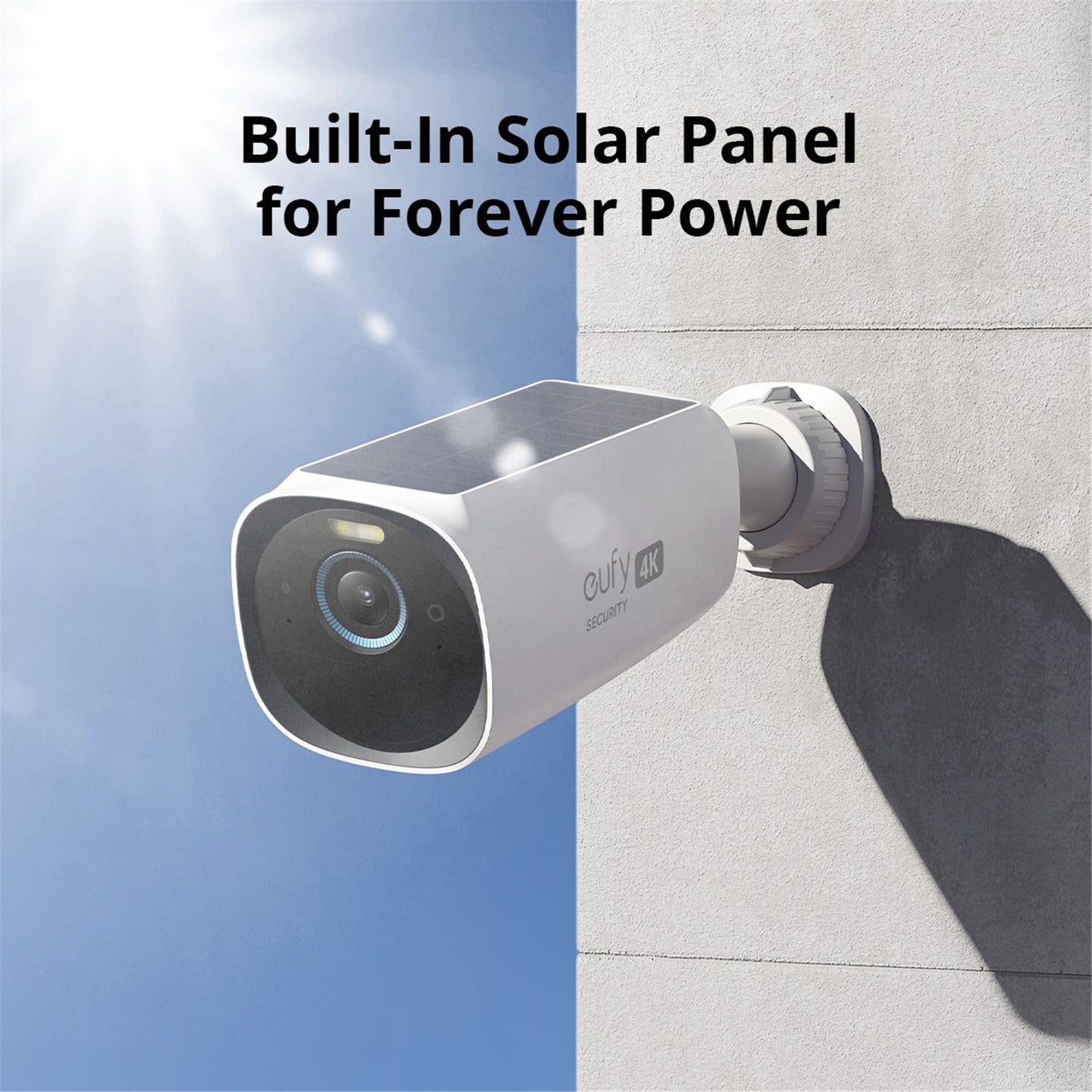 Eufy Security eufyCam 3 (S330) 4K Outdoor Wire-Free Battery Solar Camera Kit - 2 Pack