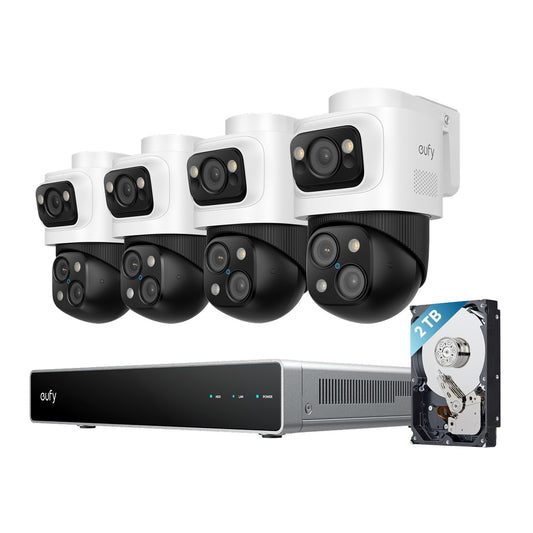 Eufy Security S4 Max 8MP/4K 8 Channel NVR Security System with 2TB Storage